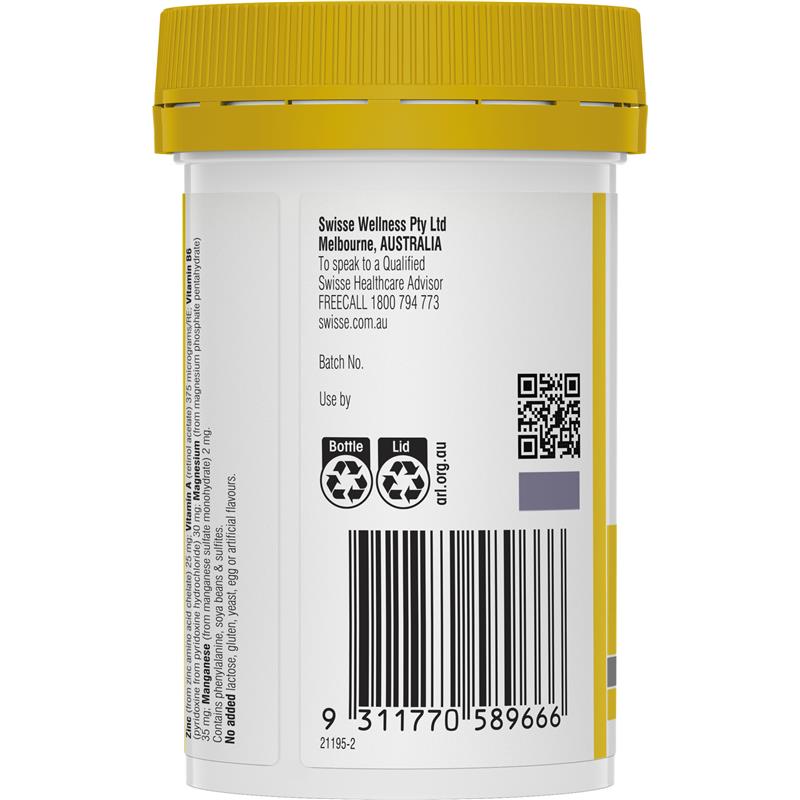 Load image into Gallery viewer, Swisse Zinc+ 60 Tablets
