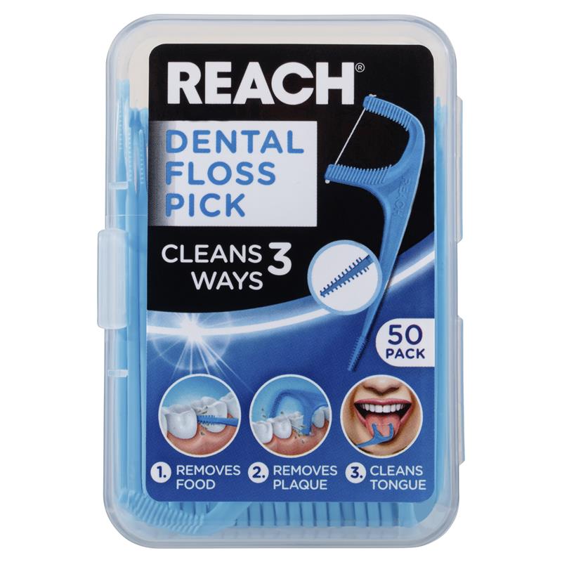 Load image into Gallery viewer, Reach Dental Floss Pick 50 Pack
