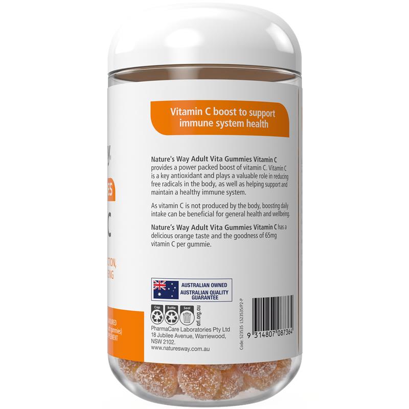 Load image into Gallery viewer, Nature's Way Adult Vita Gummies Vitamin C 200 Gummies Exclusive Size
