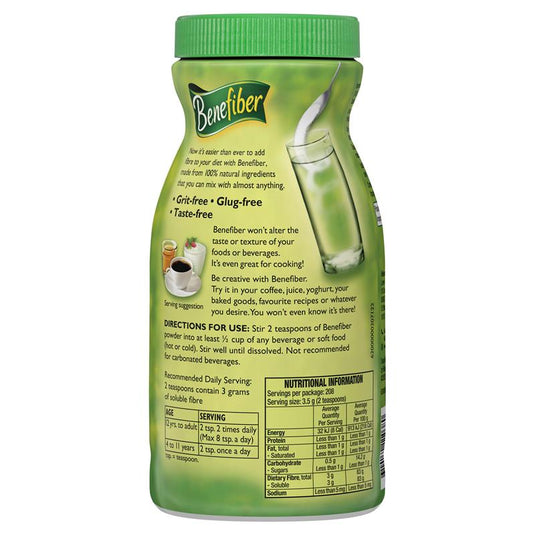 Benefiber Natural Fibre Supplement 208 Serves 730g (Exclusive Size)