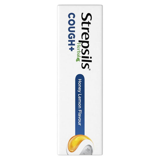Strepsils Herbal Cough Lozenges Honey Lemon 16 Pack
