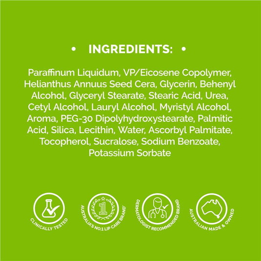 Dermal Therapy Lip Balm Stick Green Apple 4.8g
