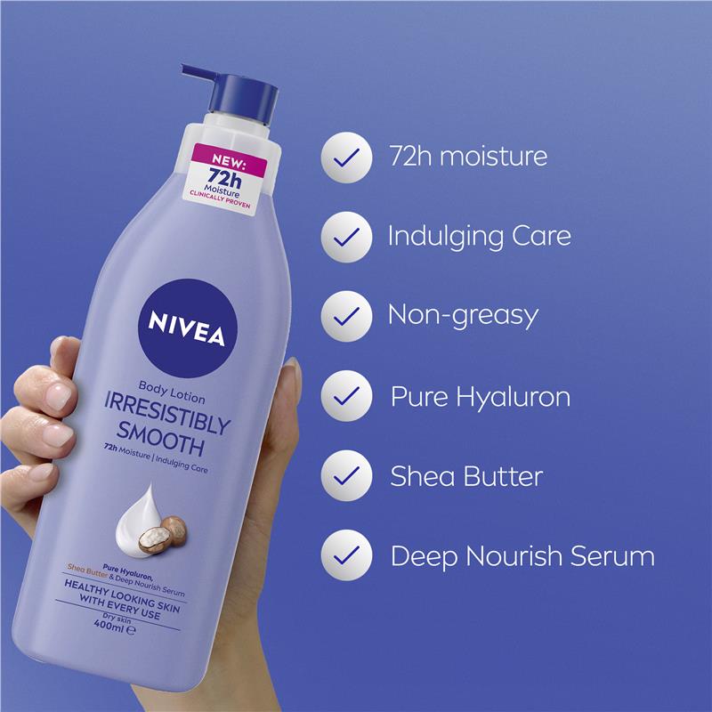 Load image into Gallery viewer, NIVEA Irresistibly Smooth Body Lotion 400ml
