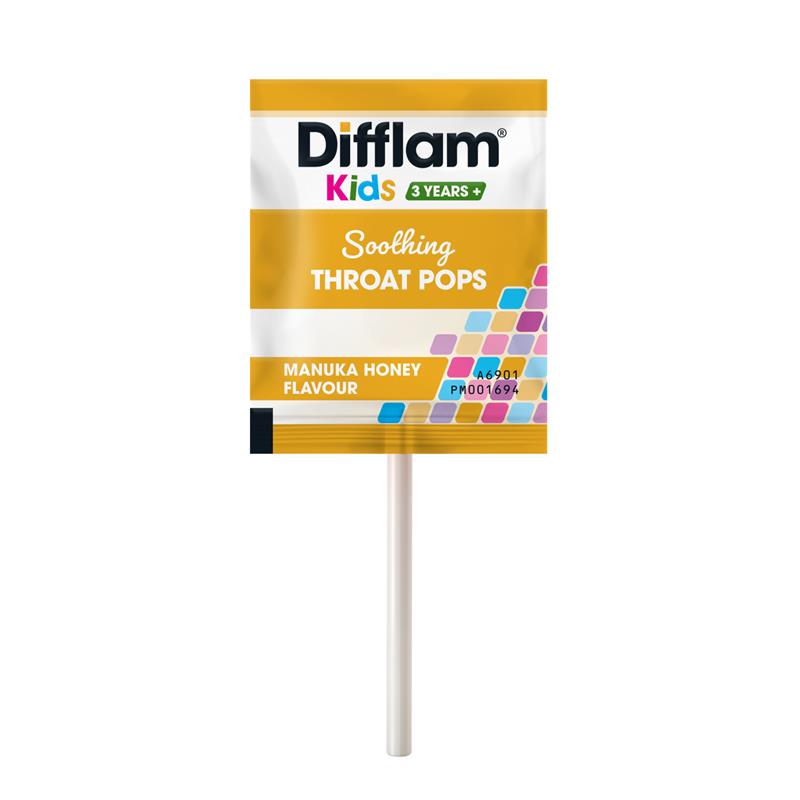 Load image into Gallery viewer, Difflam Soothing Throat Pops Manuka Honey 10 pack
