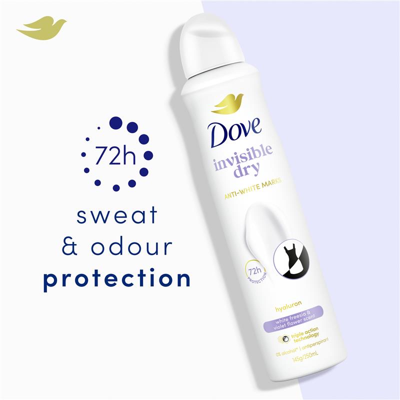Load image into Gallery viewer, Dove Women Advanced Care Antiperspirant Aerosol Invisible Dry 250ml
