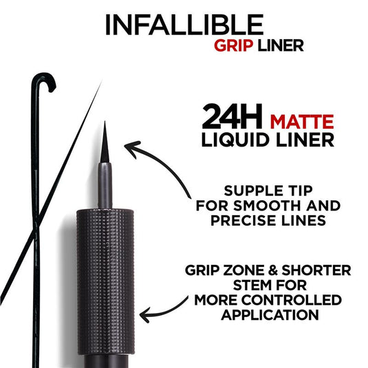 L'Oreal Paris Infallible Grip 24H Matte Liquid Liner 01 Ink