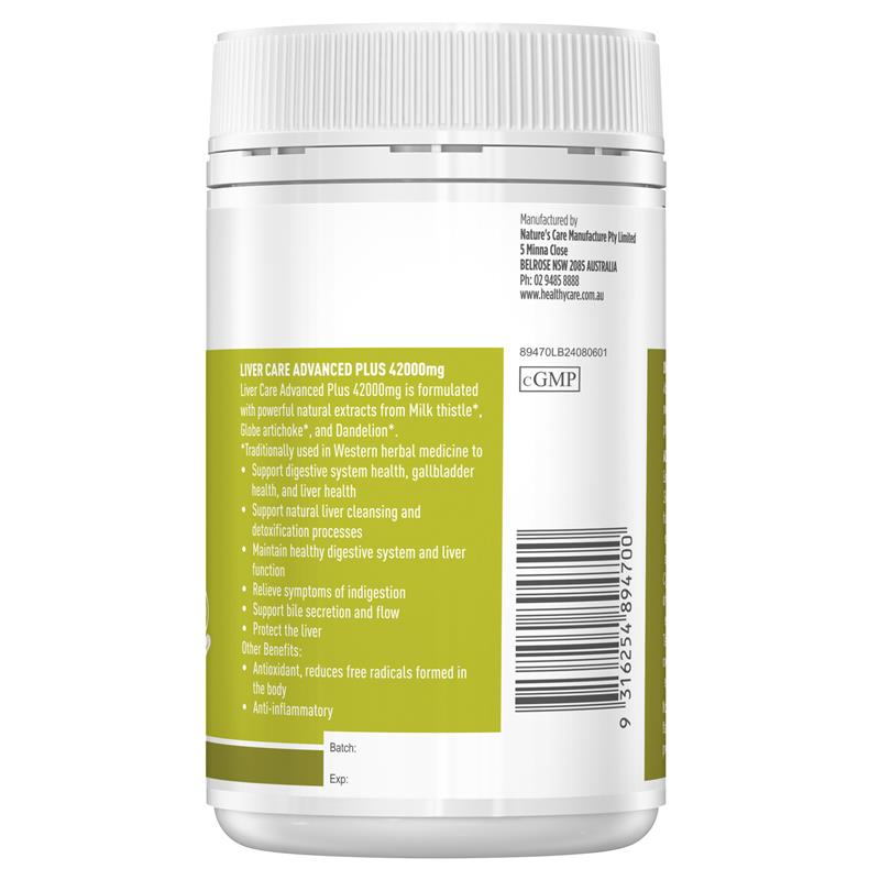Load image into Gallery viewer, Healthy Care Liver Care Advanced Plus 42000mg 100 Capsules
