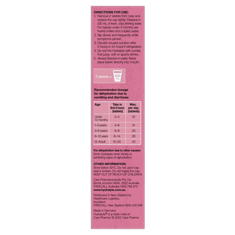 Load image into Gallery viewer, Hydralyte Electrolyte Effervescent Watermelon Burst Flavoured 20 Tablets
