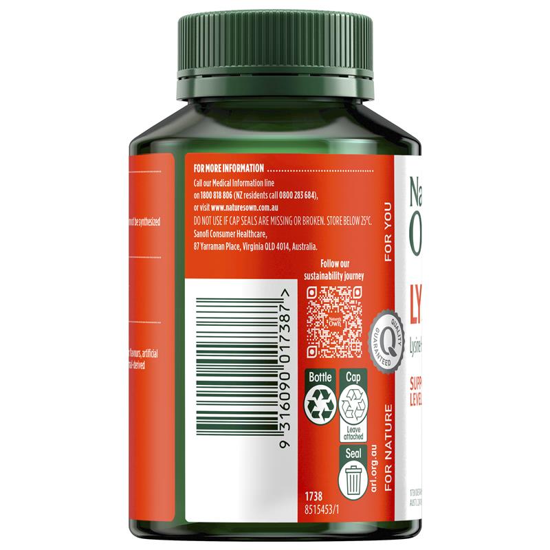 Load image into Gallery viewer, Nature's Own Lysine 1000mg 100 Tablets
