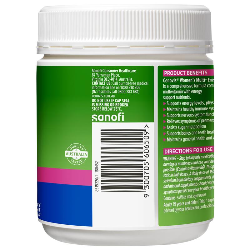 Load image into Gallery viewer, Cenovis Once Daily Womens Multi + Energy Boost 150 Capsules
