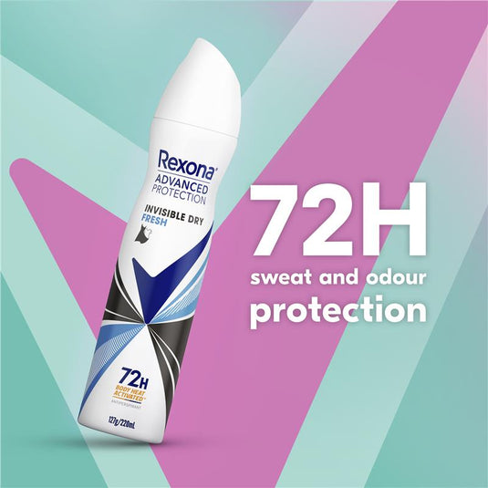 Rexona Women Advanced Antiperspirant Aerosol Invisible Dry Fresh 220ml
