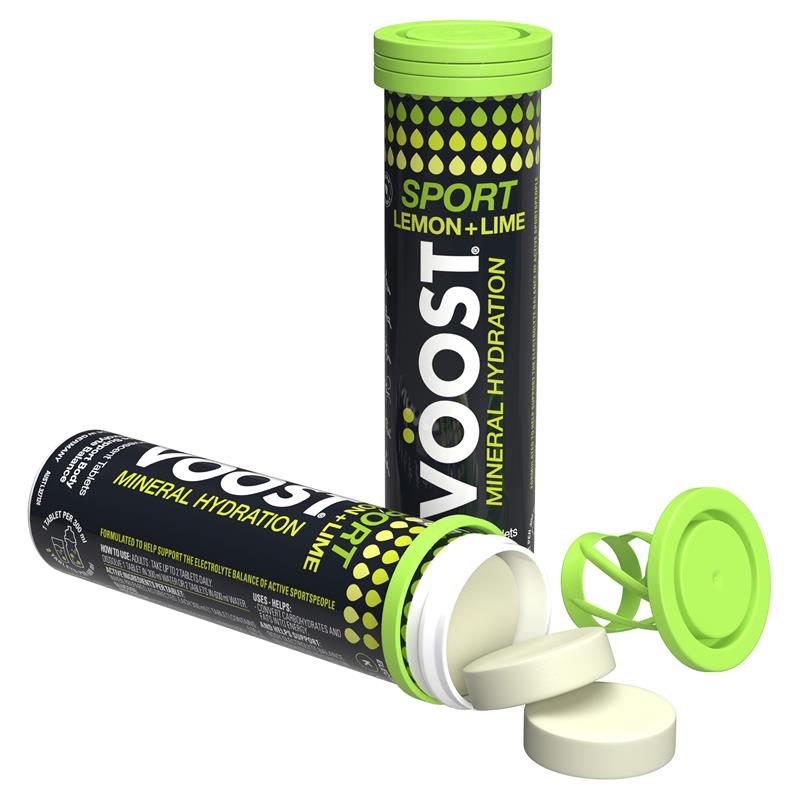 Load image into Gallery viewer, Voost Sport Lemon &amp; Lime Effervescent 10 Tablets
