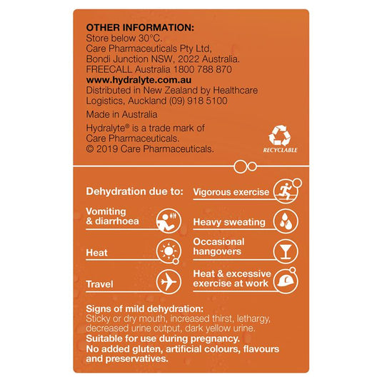 Hydralyte Orange Sachets Value Pack 4.9g x 24