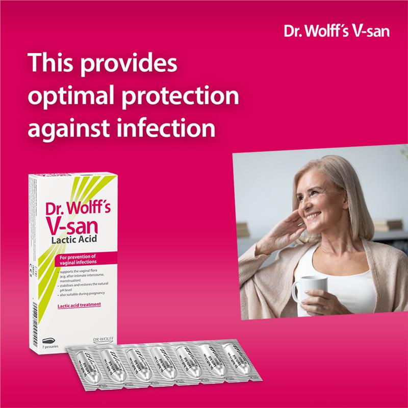 Load image into Gallery viewer, Dr Wolffs V-san Lactic Acid 7 Pessaries
