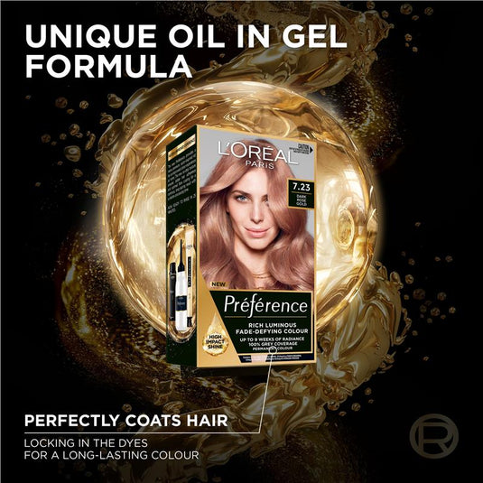 L'Oreal Paris Preference Bali 7.23 Dark Rose Gold
