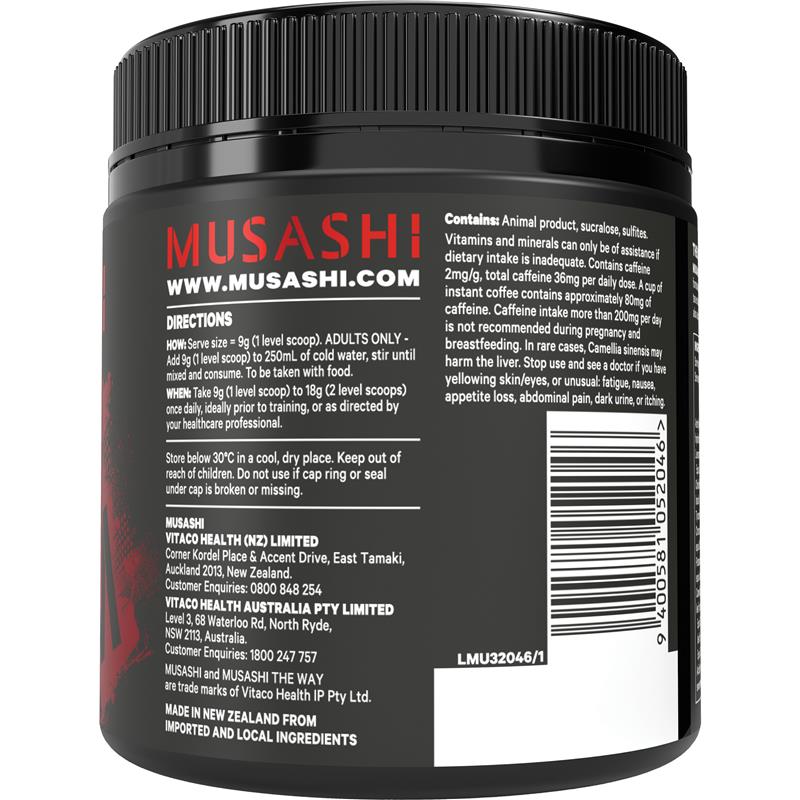 Load image into Gallery viewer, Musashi Shred Matrix Powder Raspberry Lemonade 270g
