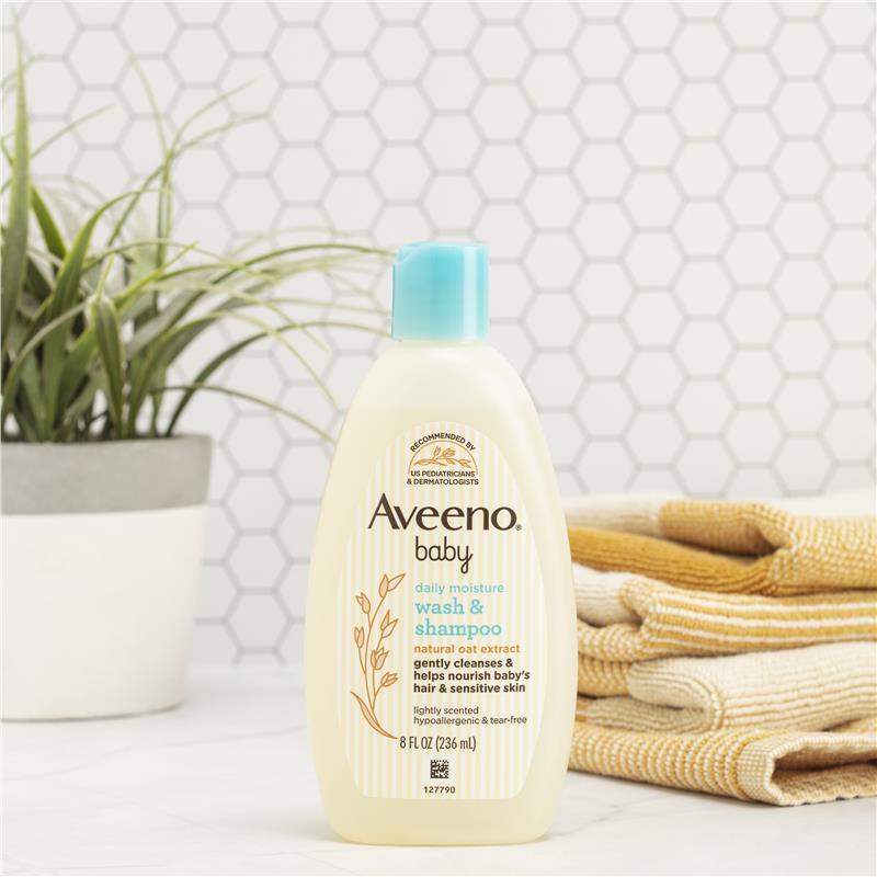 Load image into Gallery viewer, Aveeno Baby Daily Moisture Lightly Scented Wash &amp; Shampoo 236mL
