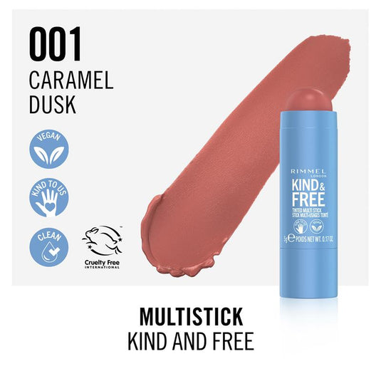 Rimmel Kind & Free Clean Multi-Stick 001 Caramel Dusk Light Brown