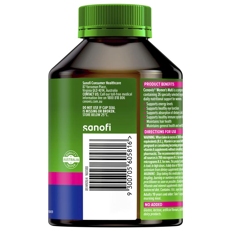 Load image into Gallery viewer, Cenovis Once Daily Women's Multivitamins &amp; Minerals 100 Capsules
