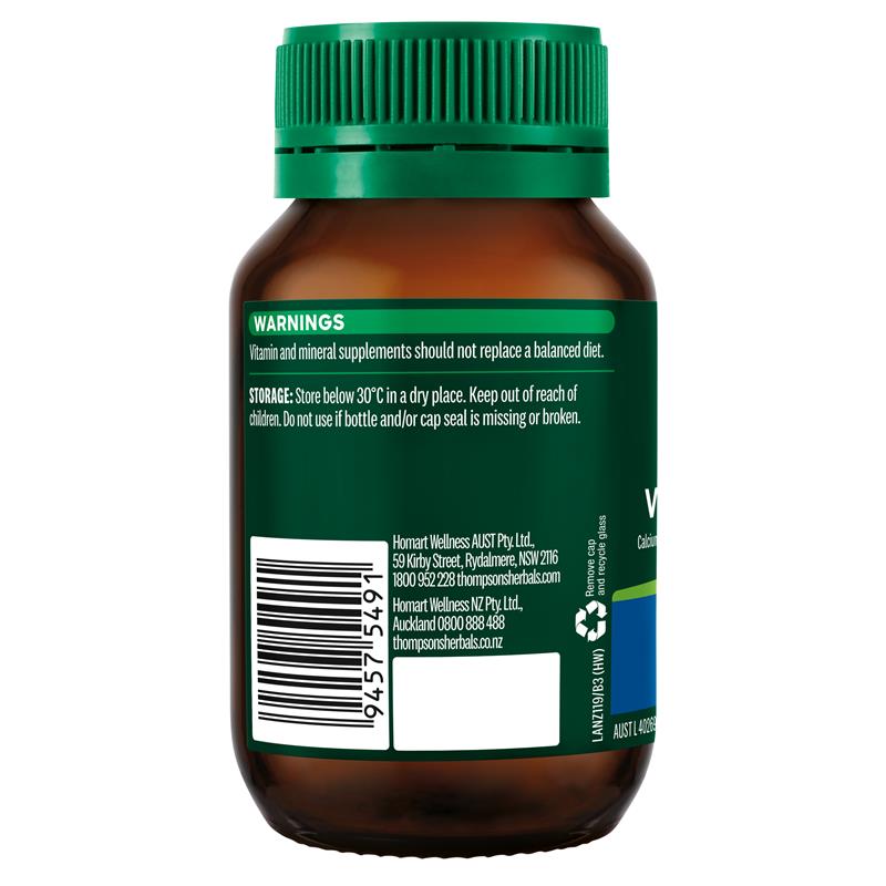 Load image into Gallery viewer, Thompson's B5 Pantothenic Acid 500mg 60 Tablets
