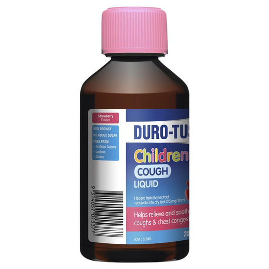 DURO-TUSS Children's Cough Liquid Strawberry 200mL