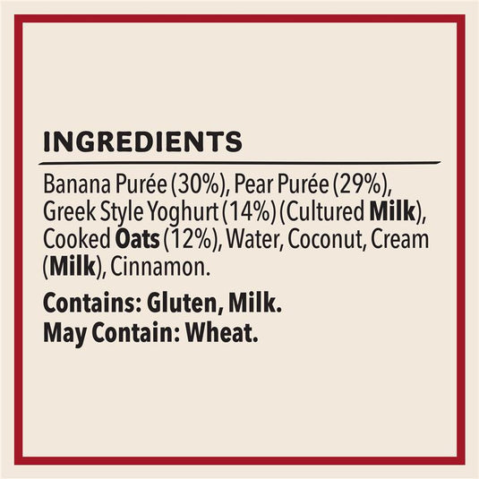 Heinz Banana & Oat Smoothie with Greek style Yoghurt Pouch 120g 8m+