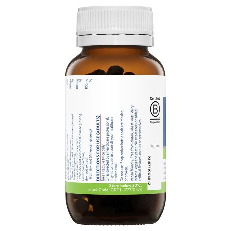 Load image into Gallery viewer, Ethical Nutrients Ginseng 5 Exhaustion Relief 60 Capsules
