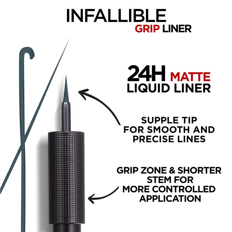 Load image into Gallery viewer, L'Oreal Paris Infallible Grip 24H Matte Liquid Liner 04 Emeraude
