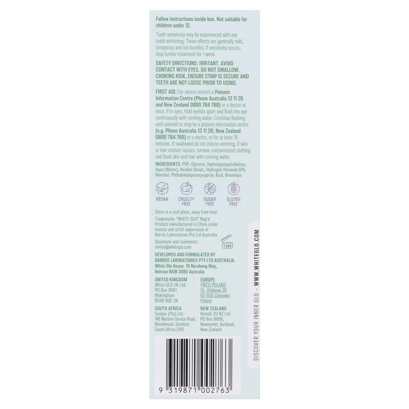 Load image into Gallery viewer, White Glo Advanced Whitening Strips 20 Pack
