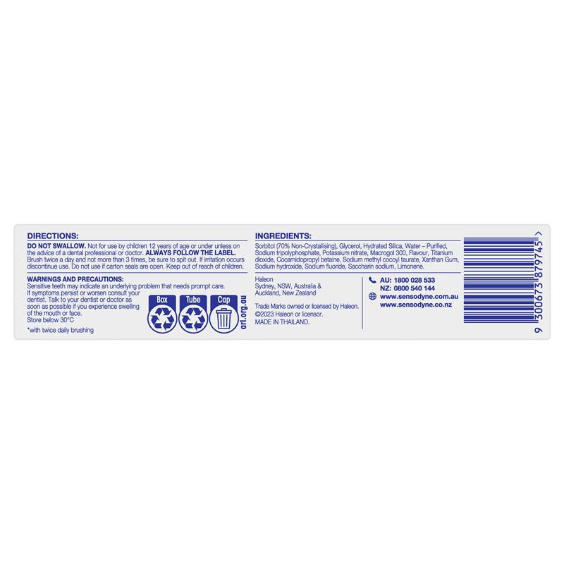 Load image into Gallery viewer, Sensodyne Toothpaste Complete Care + Smart Clean Cool Mint 100g
