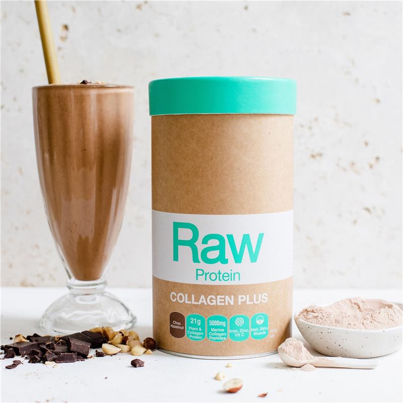 Load image into Gallery viewer, Amazonia Raw Protein Collagen Plus Choc Hazelnut 750g
