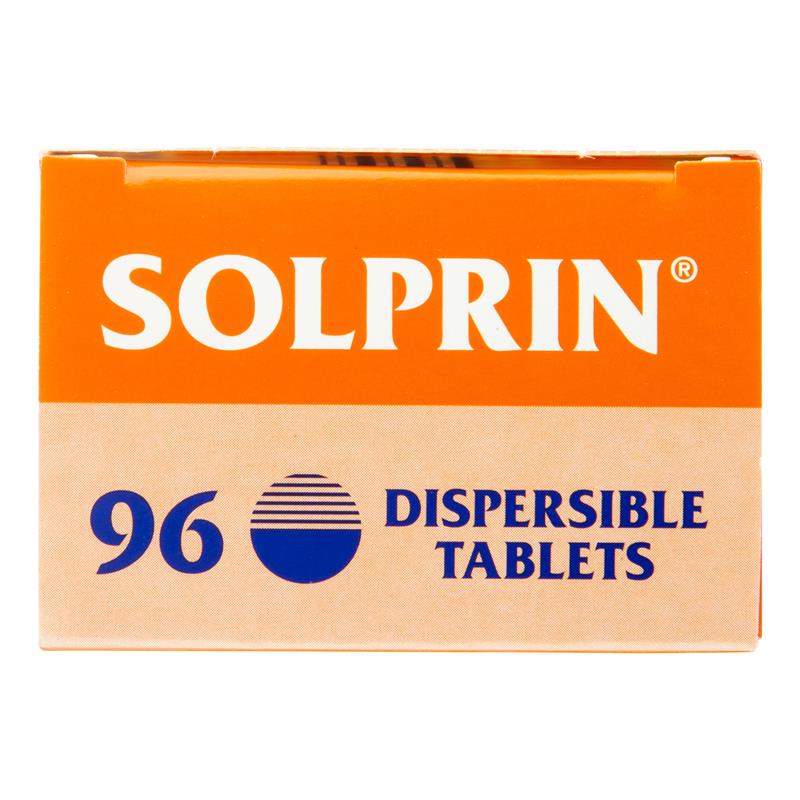 Load image into Gallery viewer, Solprin Pain and Fever Relief Dispersible Tablets 300mg Aspirin 96 Pack
