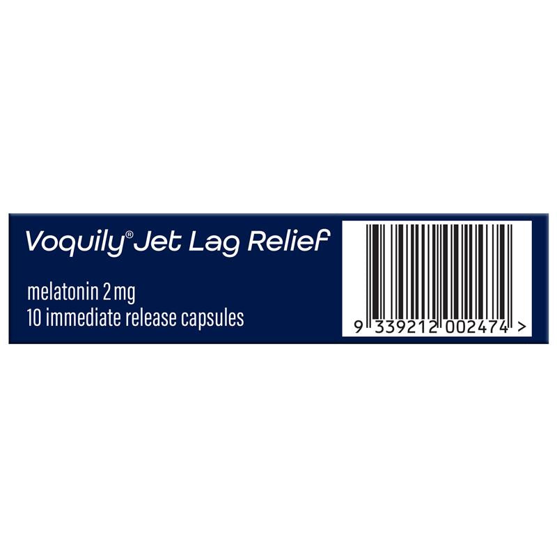 Load image into Gallery viewer, Voquily Jet Lag Relief 2mg Capsules 10 - Melatonin
