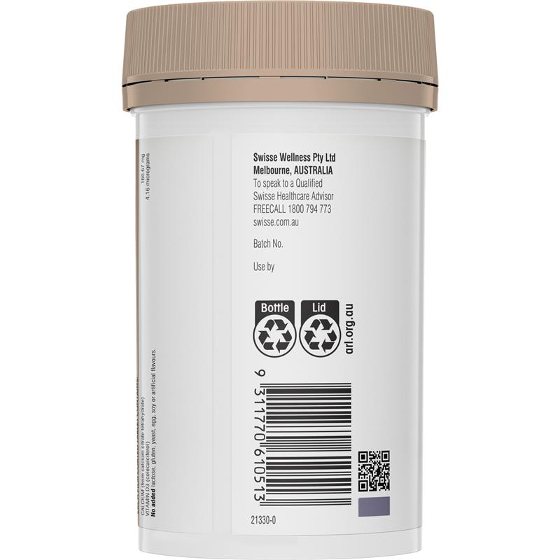 Load image into Gallery viewer, Swisse Calcium + Vitamin D 300 Mini Tablets
