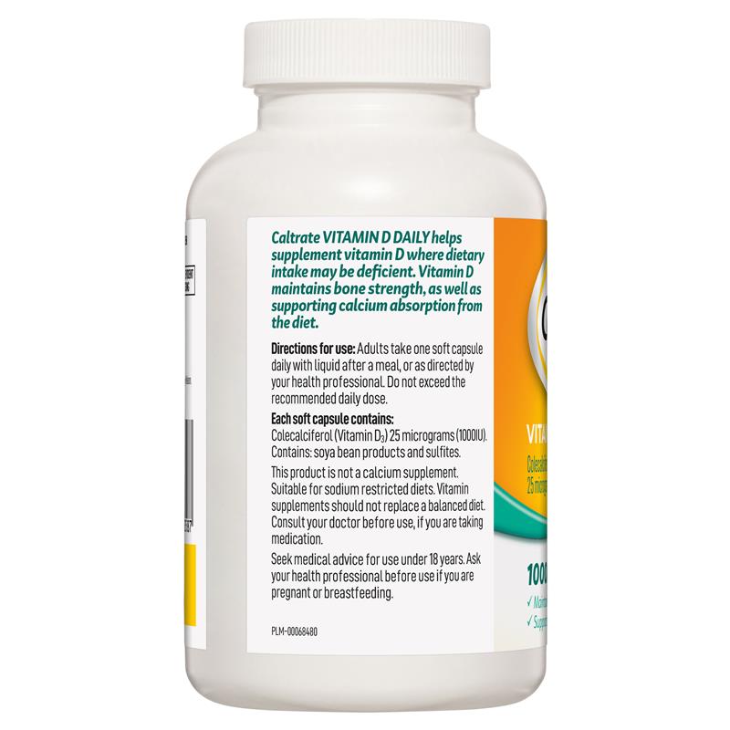 Load image into Gallery viewer, Caltrate Vitamin D 1000iu 300 Capsules Exclusive Size
