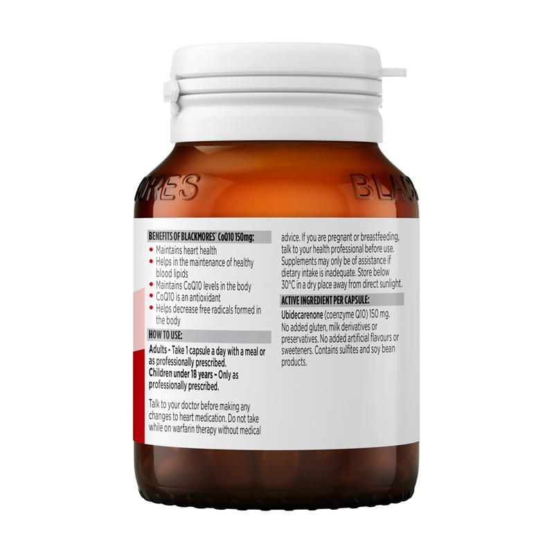 Load image into Gallery viewer, Blackmores CoQ10 150mg 30 Capsules
