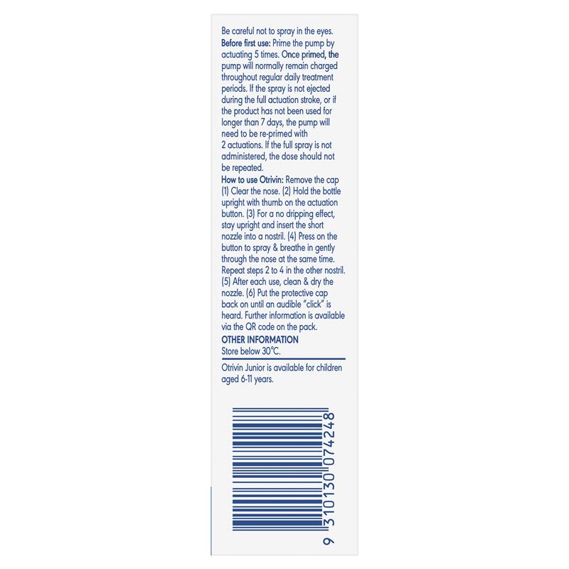 Load image into Gallery viewer, Otrivin Adult Nasal Spray 10ml
