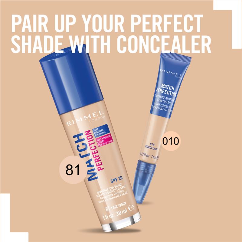 Load image into Gallery viewer, Rimmel Match Perfection Foundation Fair Ivory
