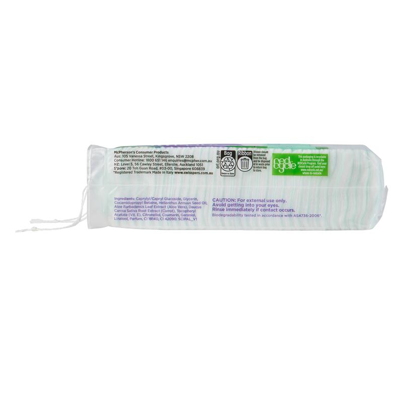 Load image into Gallery viewer, Swisspers 3in1 Aloe Vera &amp; Vitamin E Cleanser Infused Pads 60 pack

