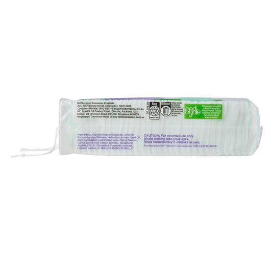 Swisspers 3in1 Aloe Vera & Vitamin E Cleanser Infused Pads 60 pack