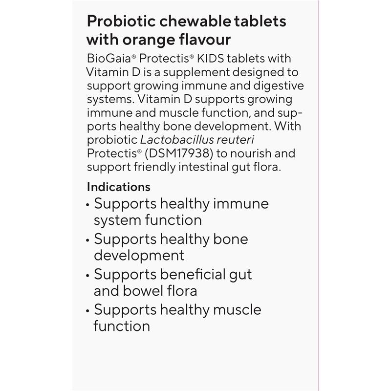 Load image into Gallery viewer, BioGaia Protectis with Vitamin D 10mcg Orange Flavour 30 Tablets
