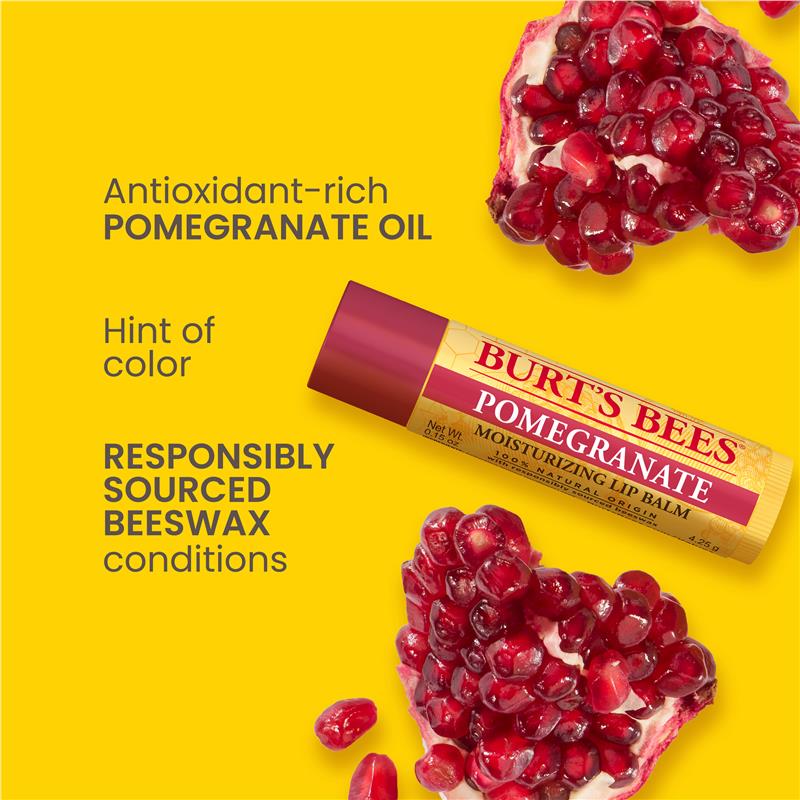 Load image into Gallery viewer, Burts Bees Replenishing Lip Balm With Pomegranate 4.25g
