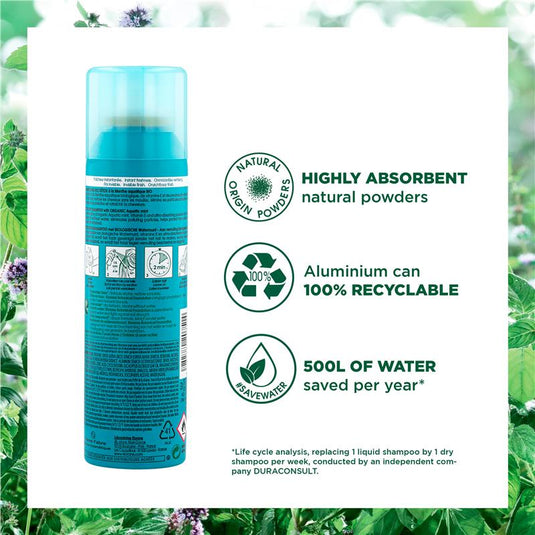 Klorane Aquatic Mint Dry Shampoo 150ml - Scalp Detox
