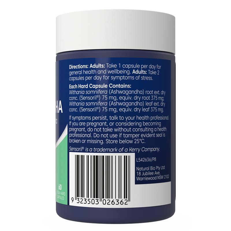 Load image into Gallery viewer, Bioglan Ashwagandha 60 Vegan Capsules
