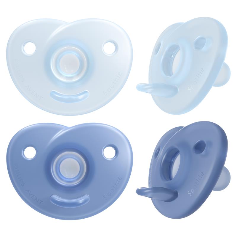 Load image into Gallery viewer, Avent Soothie Blue 0-6 Months 2 Pack
