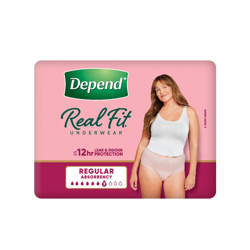 Load image into Gallery viewer, Depend Women Real Fit Underwear Medium 8 Pack
