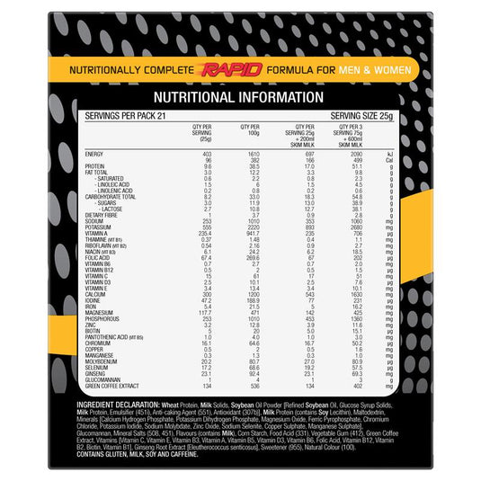 Optislim VLCD Platinum Banana Shake 21x25g Sachets