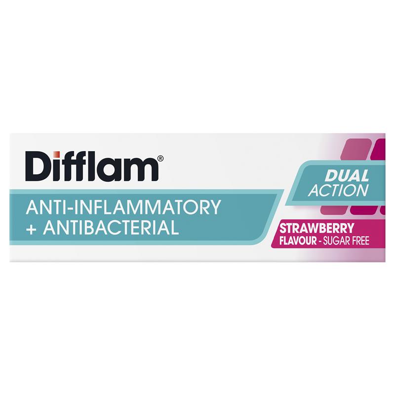 Load image into Gallery viewer, Difflam Sore Throat Sugar Free Strawberry 16 Lozenges
