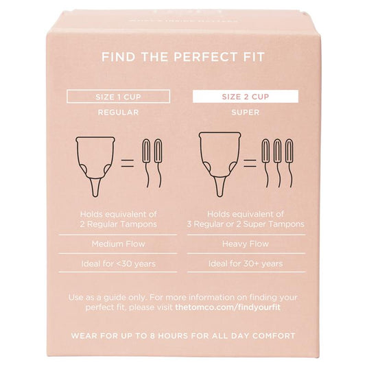 TOM Organic The Period Cup Size 1 + Convenient Microwavable Steriliser Case