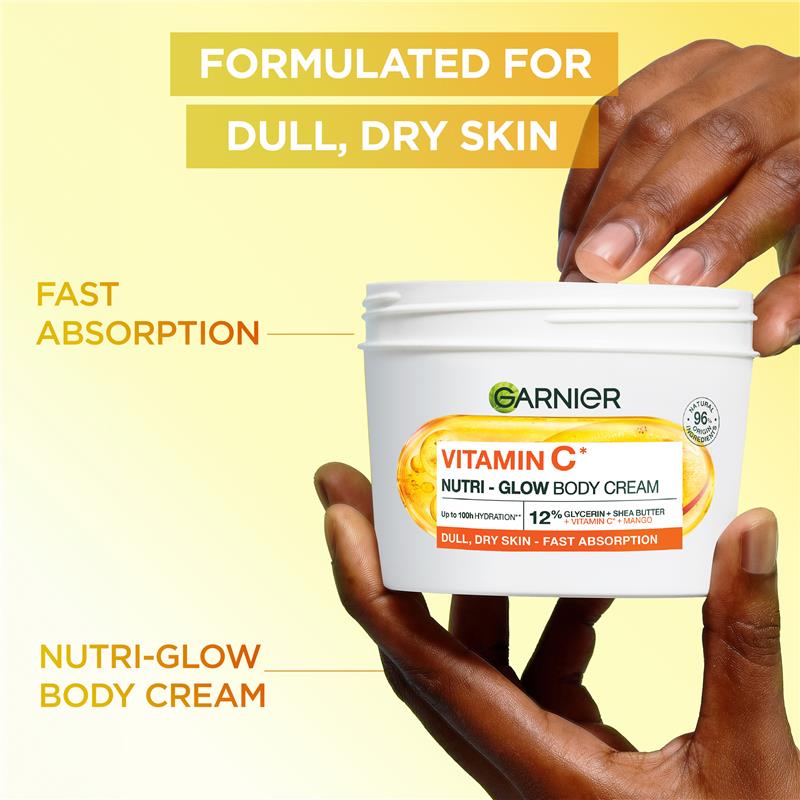 Load image into Gallery viewer, Garnier Body Vitamin C Nutri-Glow Body Cream 380ml
